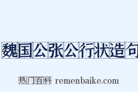 魏国公张公行状造句是什么意思的图片